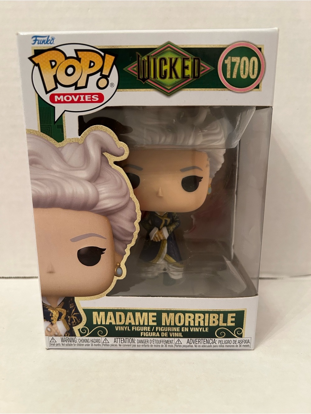 Funko Pop! Movies Wicked Madame Morrible Vinyl Figure - White & Gold
